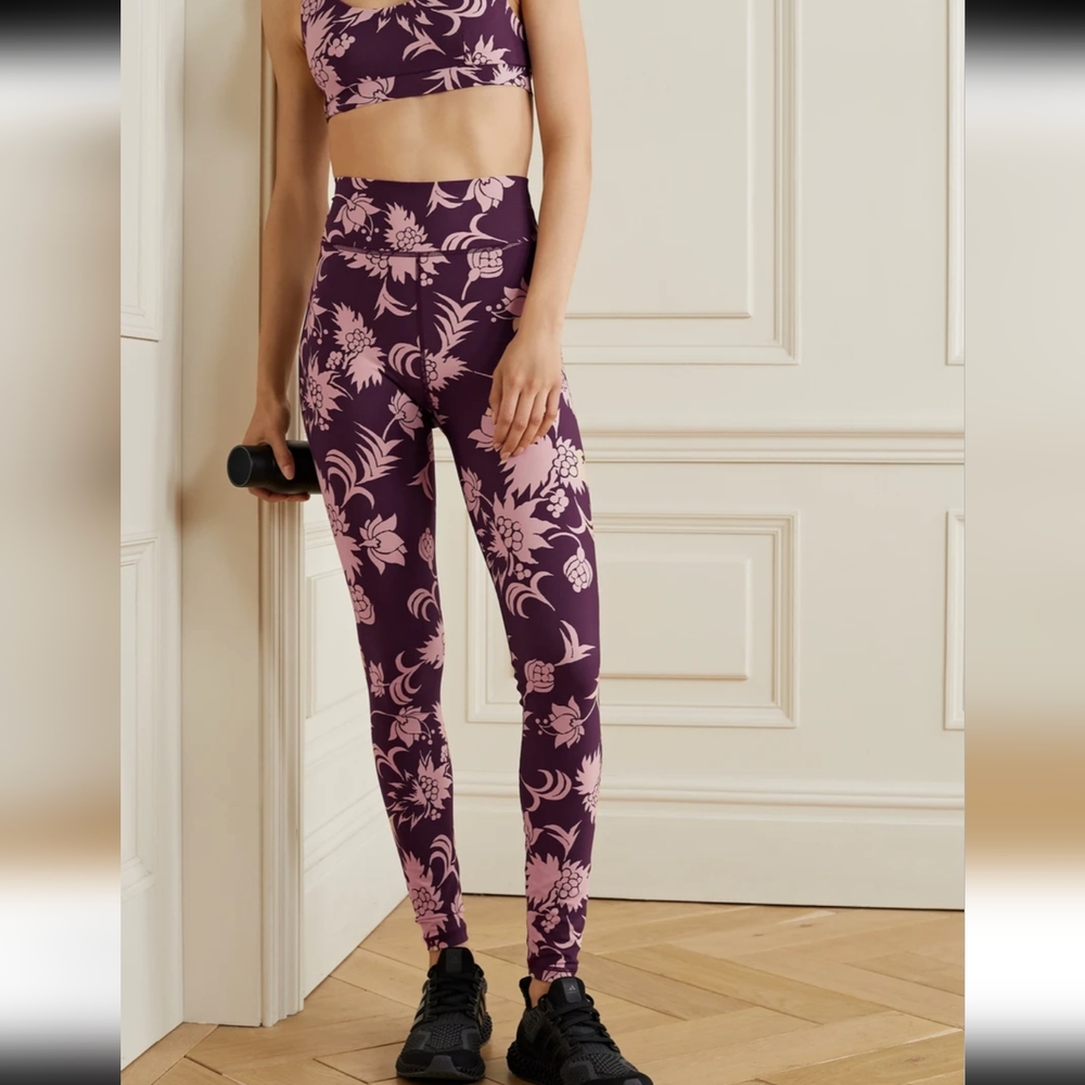 THE UPSIDEKabuki Dance floral-print stretch leggings